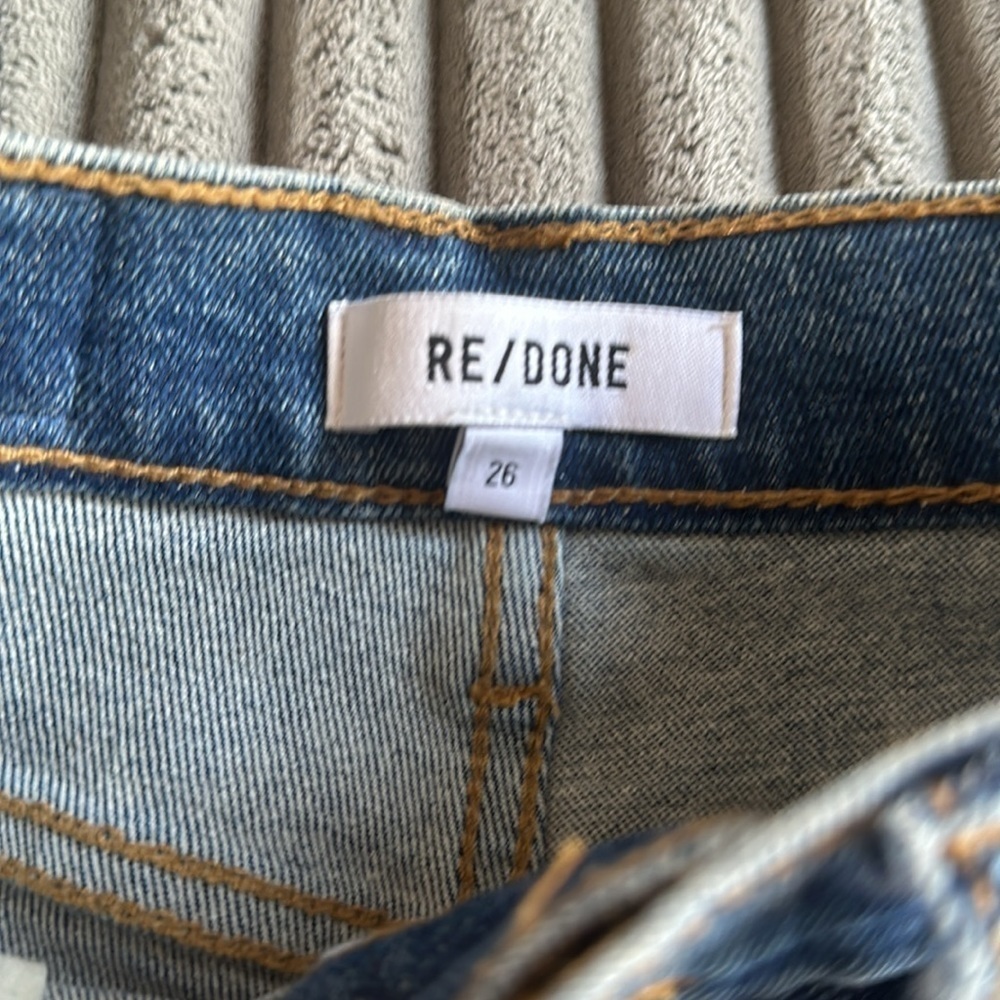 Re/Done High Rise Ankle Crop Size 26 NWT - Picture 6 of 9